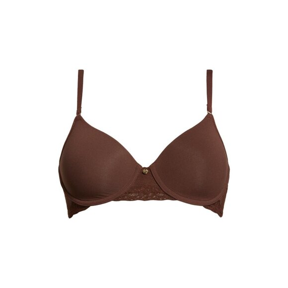 🆕NATORI Bliss Full Underwire T-Shirt Bra 32C Java Brown #721154 - Picture 5 of 9